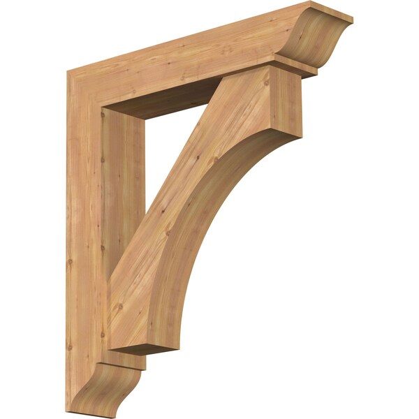 Ekena Millwork Westlake Traditional Smooth Bracket w/ Offset Brace, Western Red Cedar, 7 1/2"W x 36"D x 40"H BKT0806X36X40WTL01SWR - main